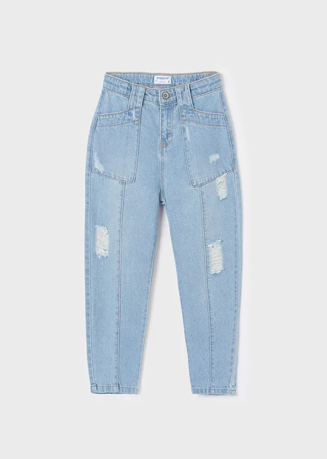 Distressed Denim Pants 6.570