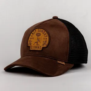 DJINN'S Trucker Cap HFT Lazy Classic Coffee