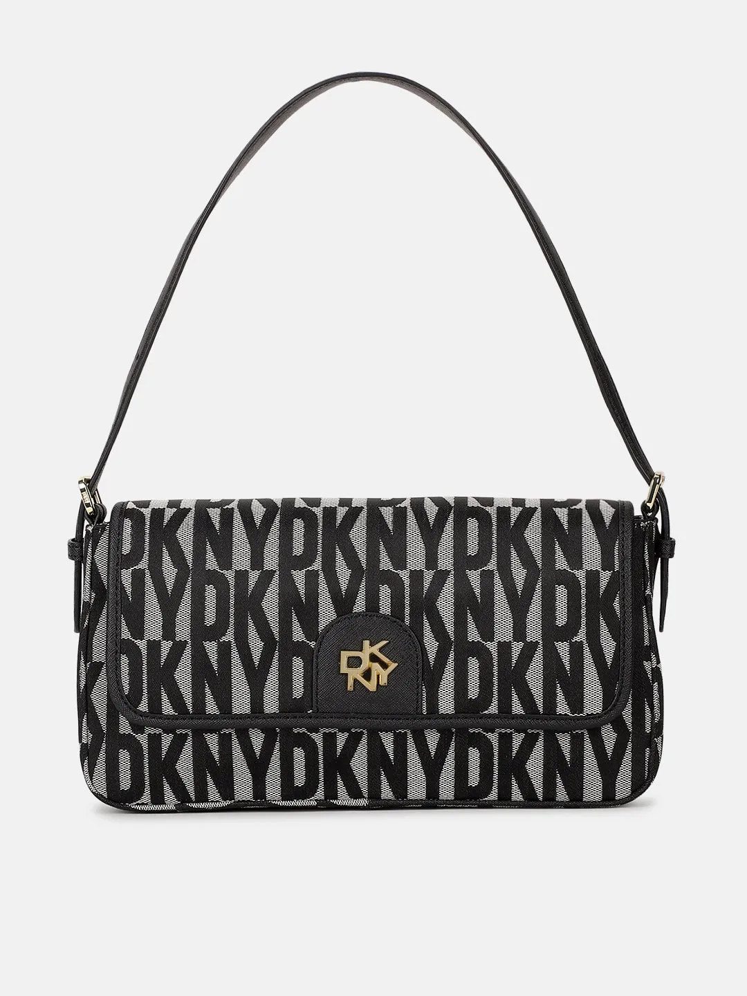 Dkny Women Black Printed Shoulder Bag