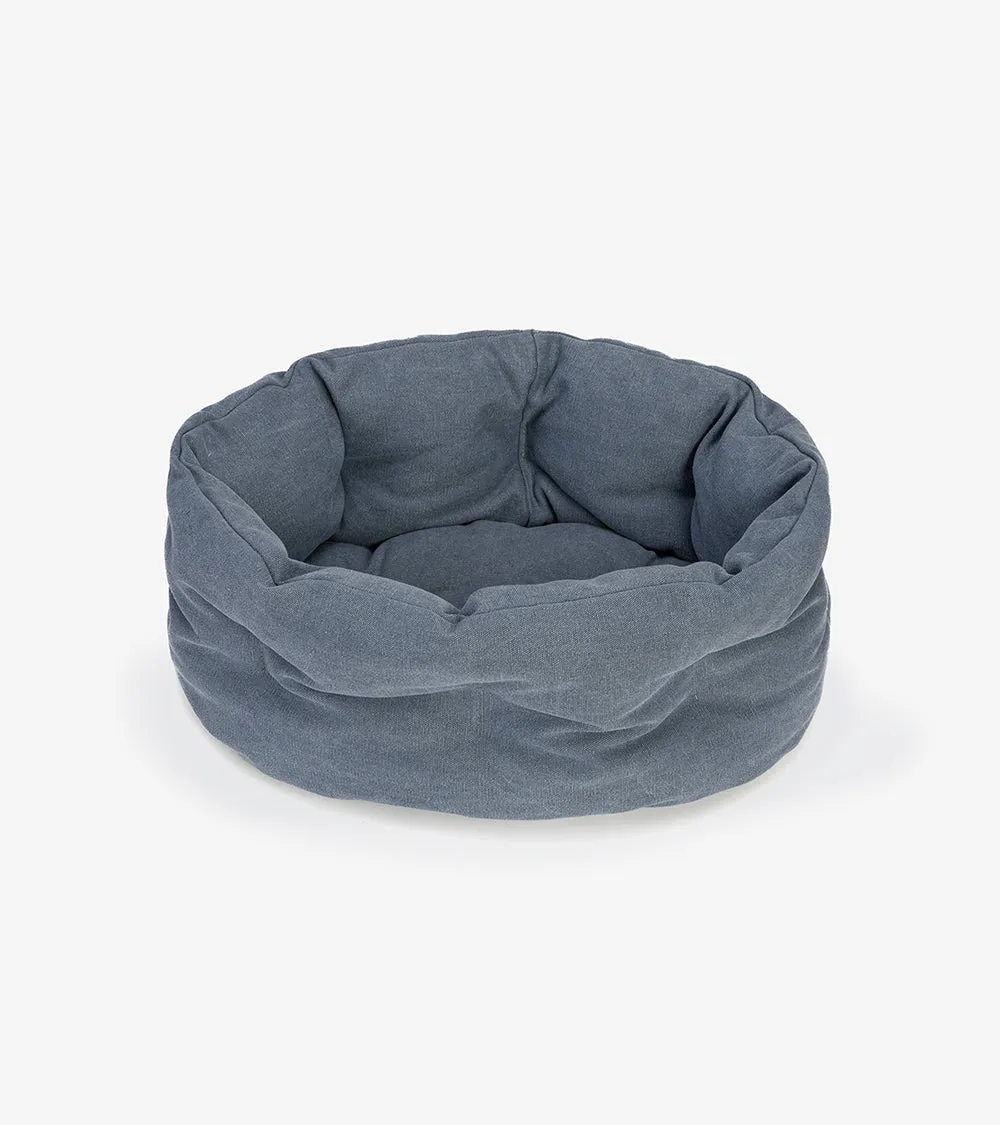 Dog Pillow Lazy Canvas Blue