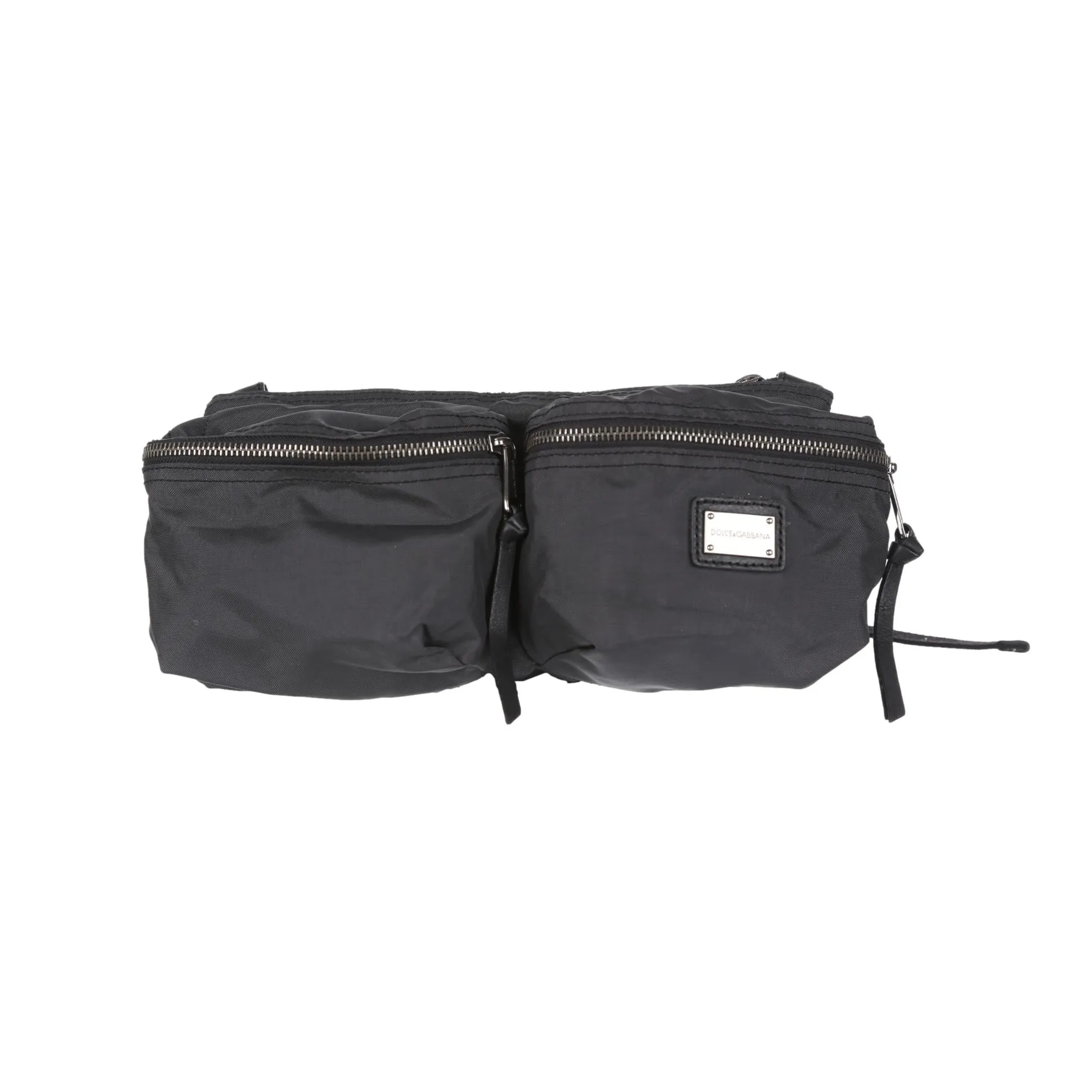 Dolce & Gabbana Black Cargo Belt Bag