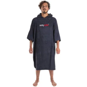 Dry Robe Short Sleeve Towel Robe Navy Medium