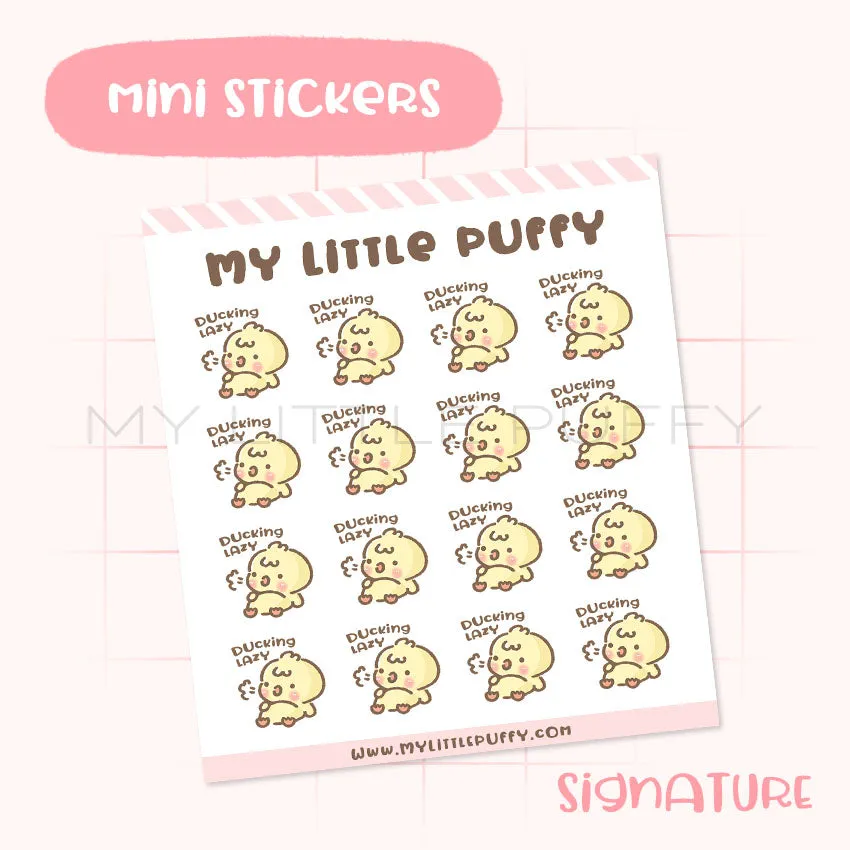 Ducking Lazy Planner Sticker