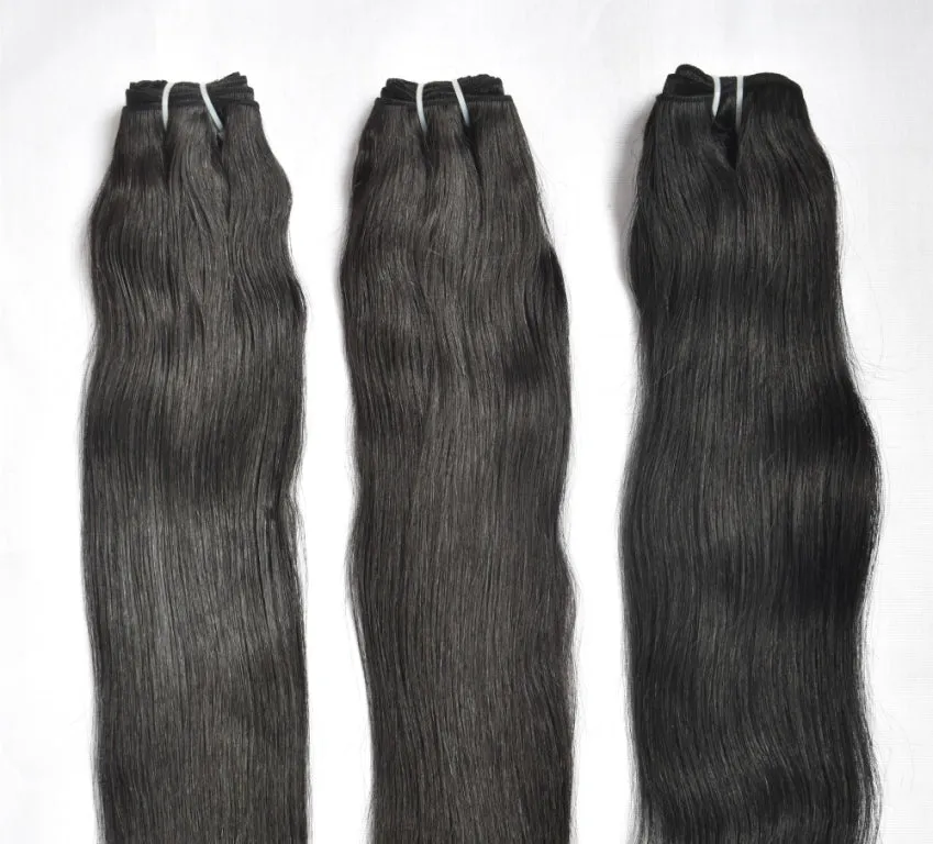 Dye Black 14" inch Straight hair 1 bundle