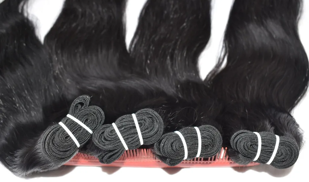 Dye Black 14" inch Straight hair 1 bundle