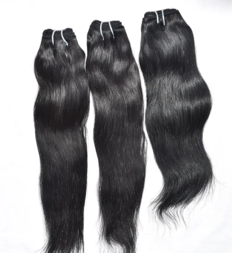 Dye Black 14" inch Straight hair 1 bundle