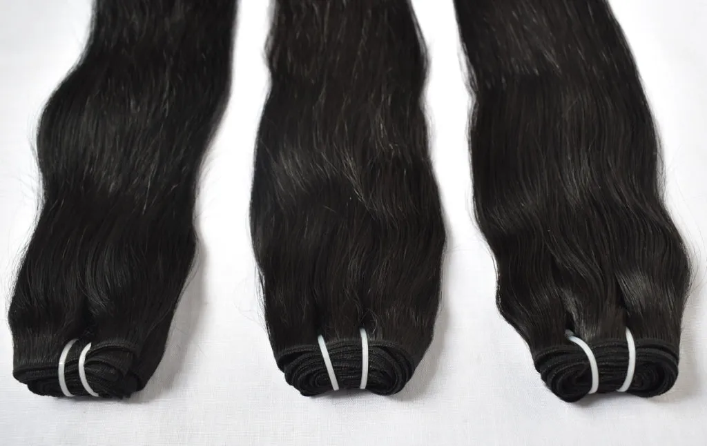 Dye Black 14" inch Straight hair 1 bundle