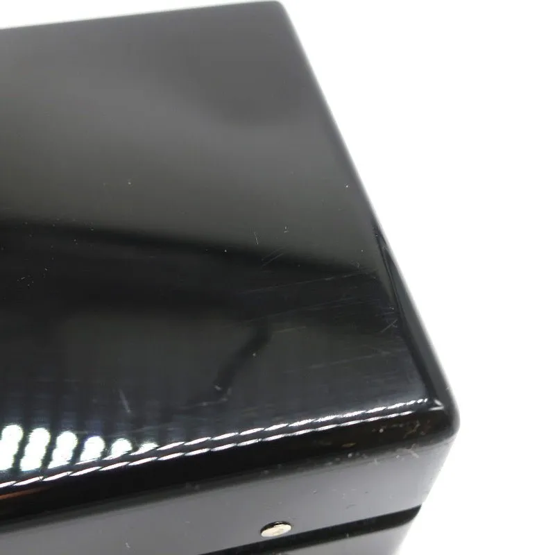 Edie Parker Time's Up Slim Jean Clutch Black Acrylic Mini Evening Bag
