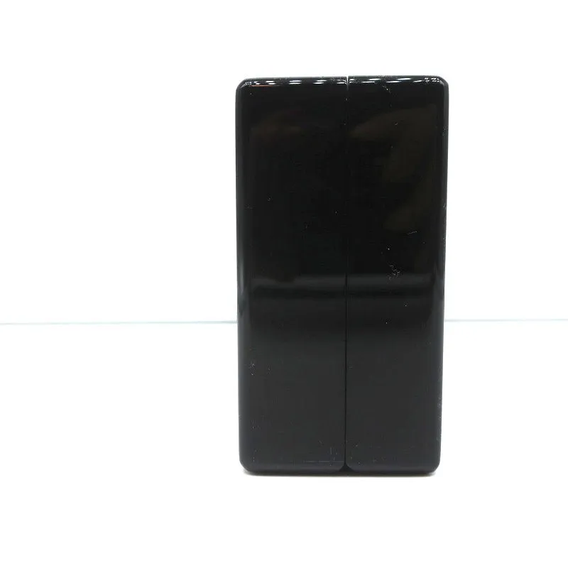 Edie Parker Time's Up Slim Jean Clutch Black Acrylic Mini Evening Bag