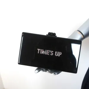 Edie Parker Time's Up Slim Jean Clutch Black Acrylic Mini Evening Bag