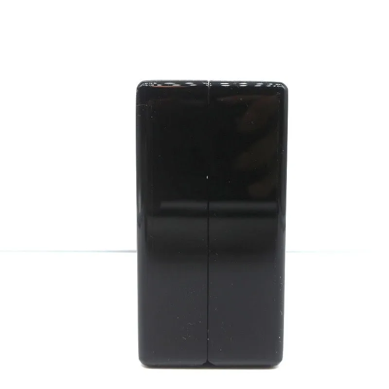Edie Parker Time's Up Slim Jean Clutch Black Acrylic Mini Evening Bag