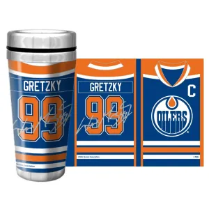 Edmonton Oilers Travel Mug | Wayne Gretzky Full Wrap 16 oz