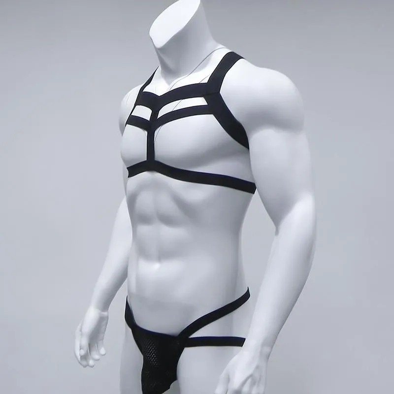 Elastic Chest Harness   Jockstrap