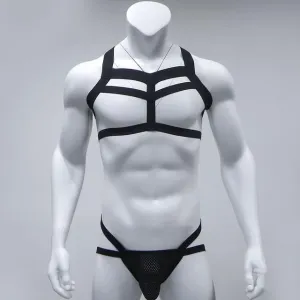 Elastic Chest Harness   Jockstrap