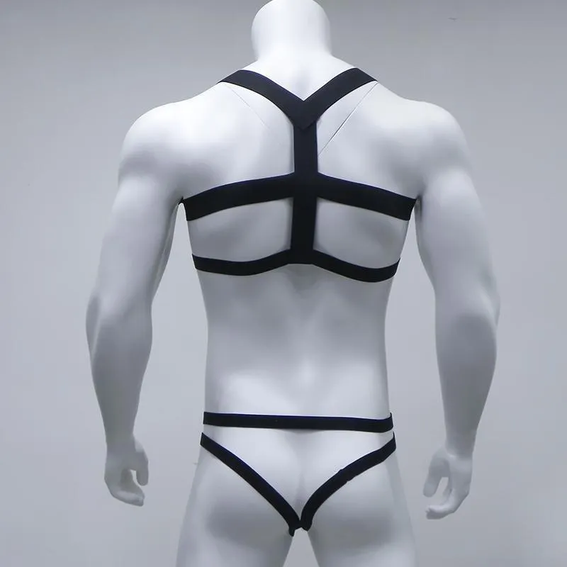 Elastic Chest Harness   Jockstrap