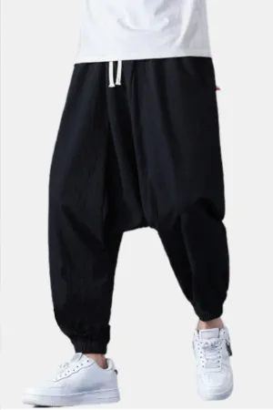 Elastic Hem Black Harem