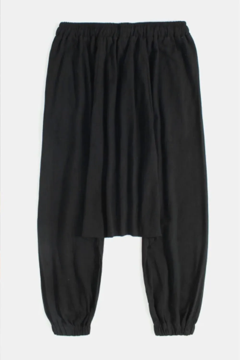 Elastic Hem Black Harem