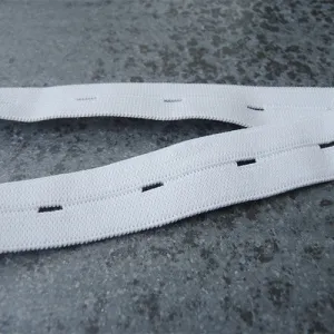 Elastic : Knit Buttonhole 3/4"