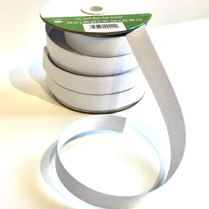 Elastic : Knit Non-Roll 3/4" White