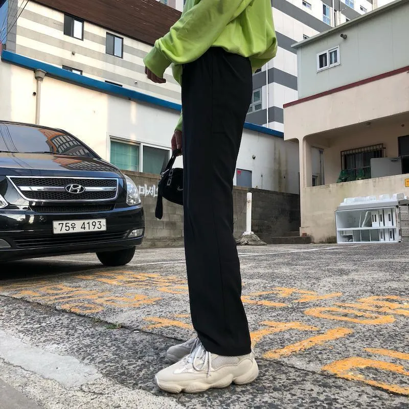 Elastic Suit Pants