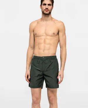 ELASTIC WAIST SWIM TRUNKS