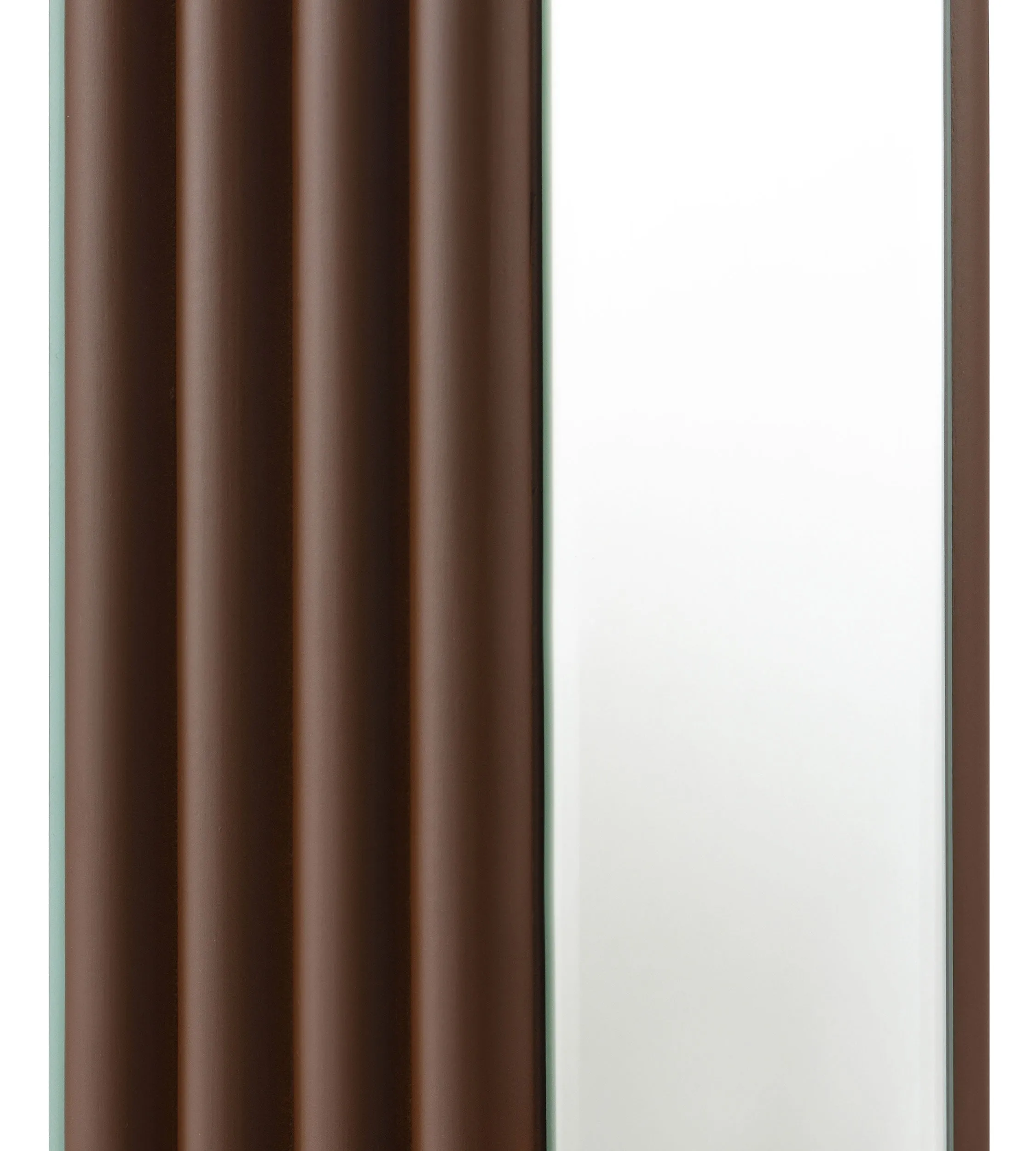 Elena 67-inch Square Tapered Mirrored Floor Lamp Brown