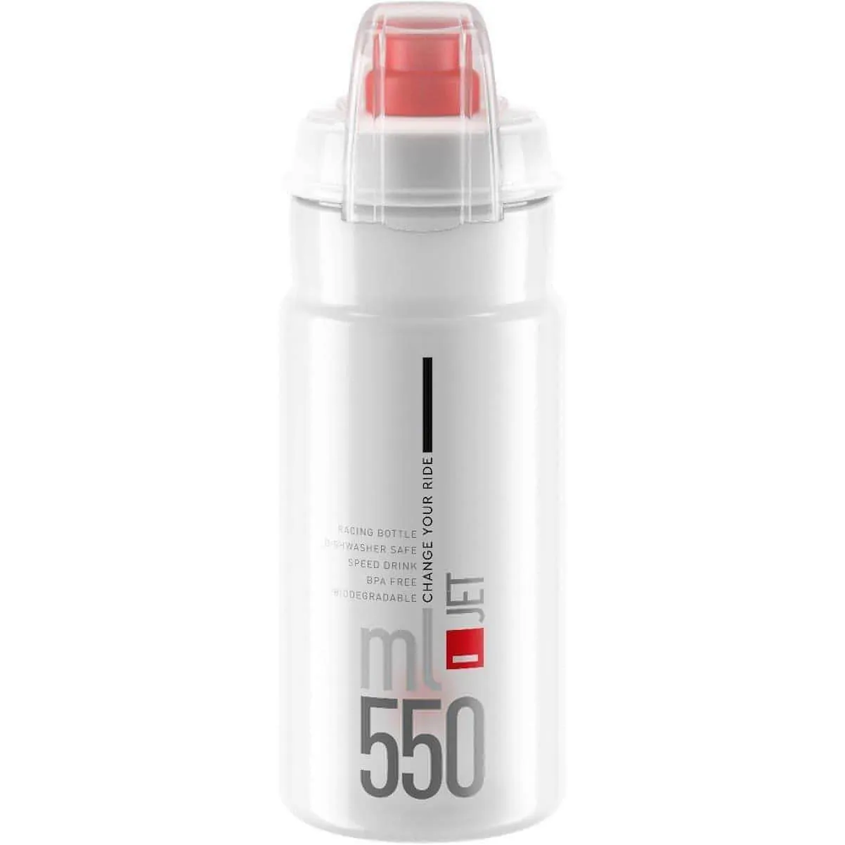Elite Jet Biodegradable 550ml Water Bottle - Clear