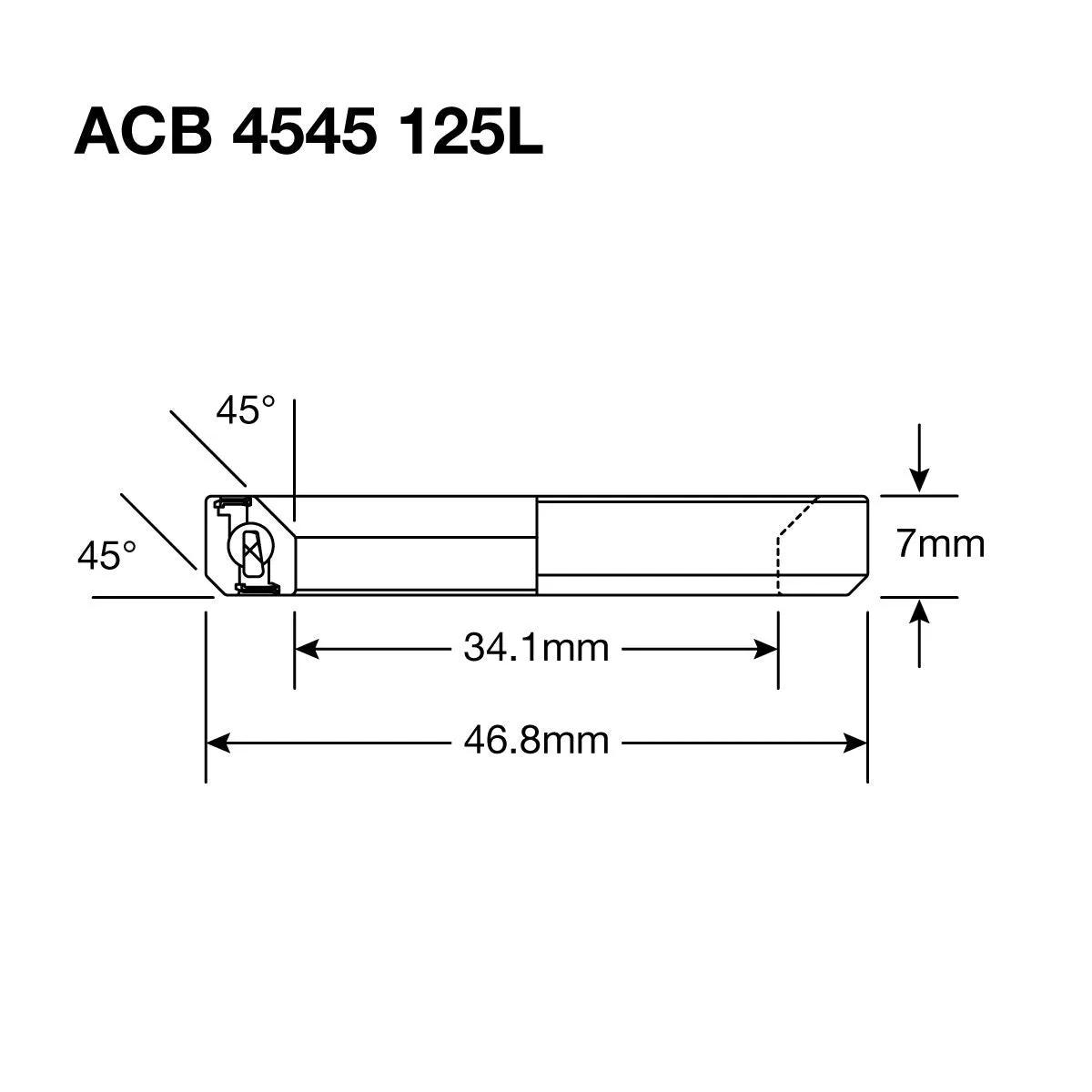 Enduro HS Bearing 1.25" 34.1 x 46.8 x 7 45x45°