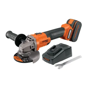 Esmeriladora angular inal. 4-1/2' 20V, 1 bat. 4Ah,1 carg., Truper 102872
