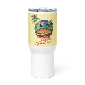 Exclusive Paradise Cheeseburger 25 Ounce Travel Mug With Handle
