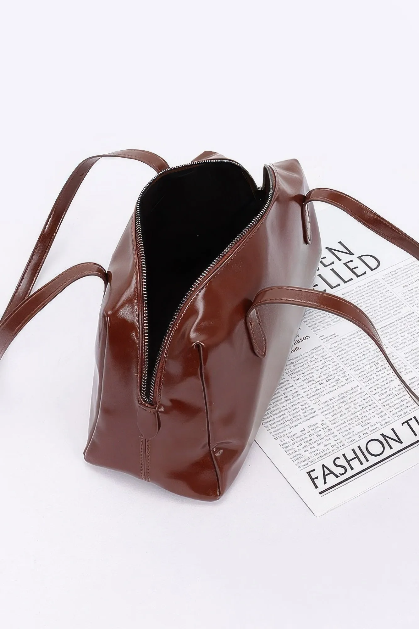 Faux Leather Sport Bag