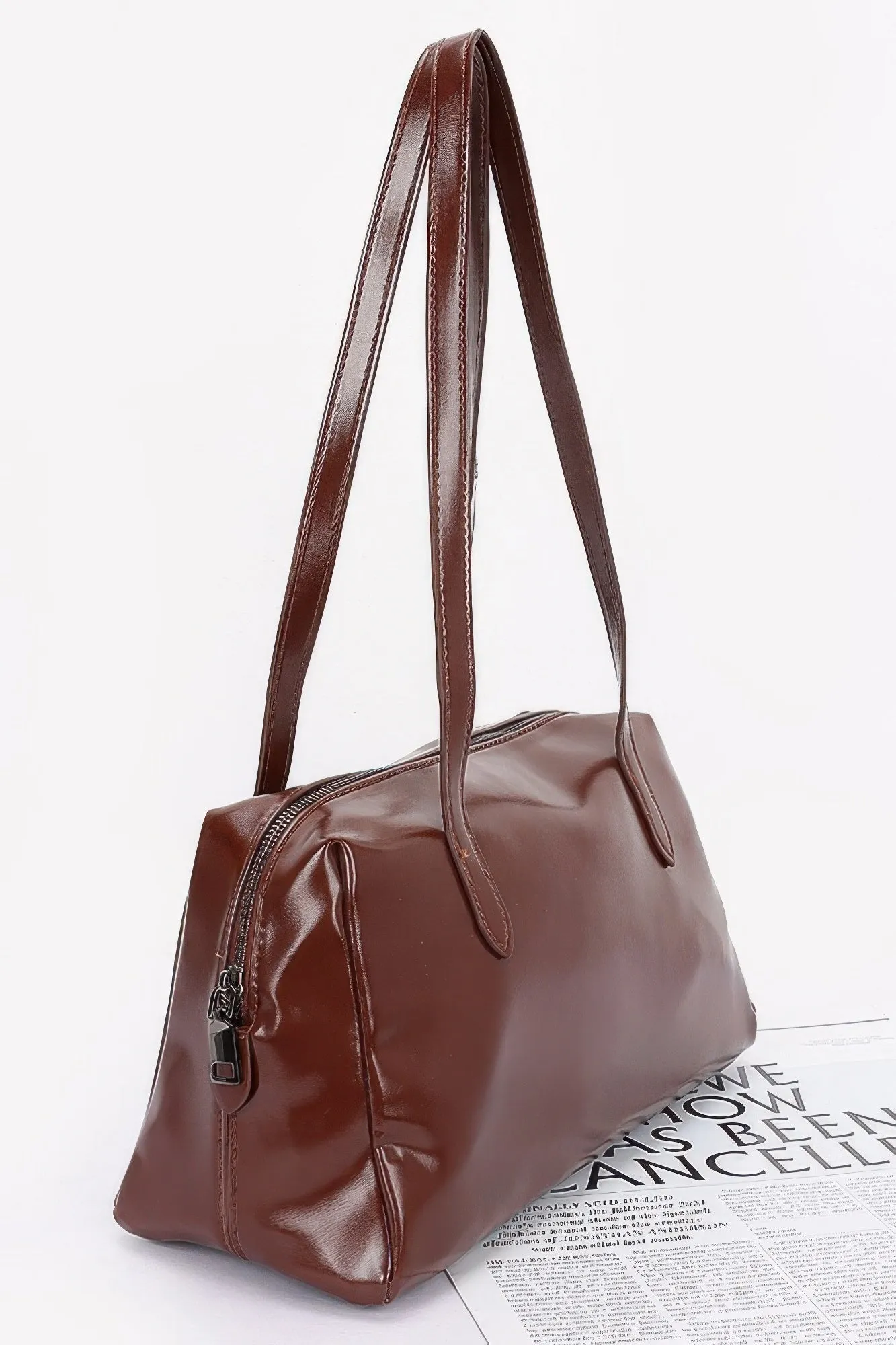 Faux Leather Sport Bag