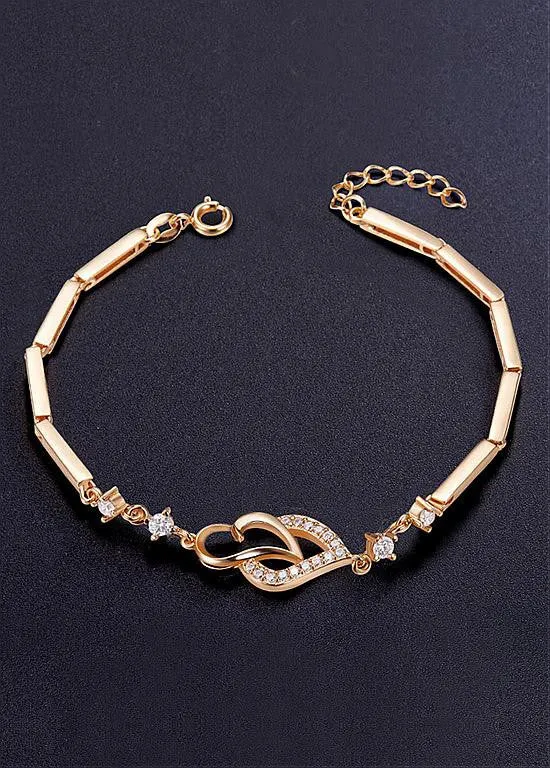 Faux Pearls 18K Gold Plated Layered Bracelet