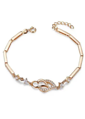 Faux Pearls 18K Gold Plated Layered Bracelet