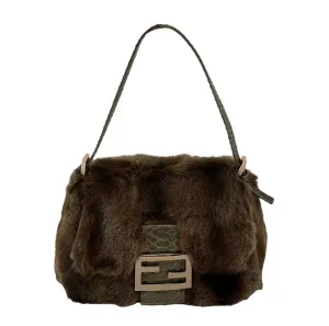Fendi Brown Fur Mama Baguette
