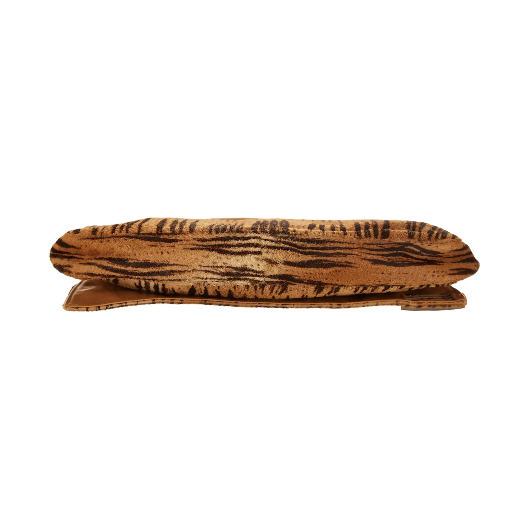 Fendi Brown Tiger Print Shoulder Bag