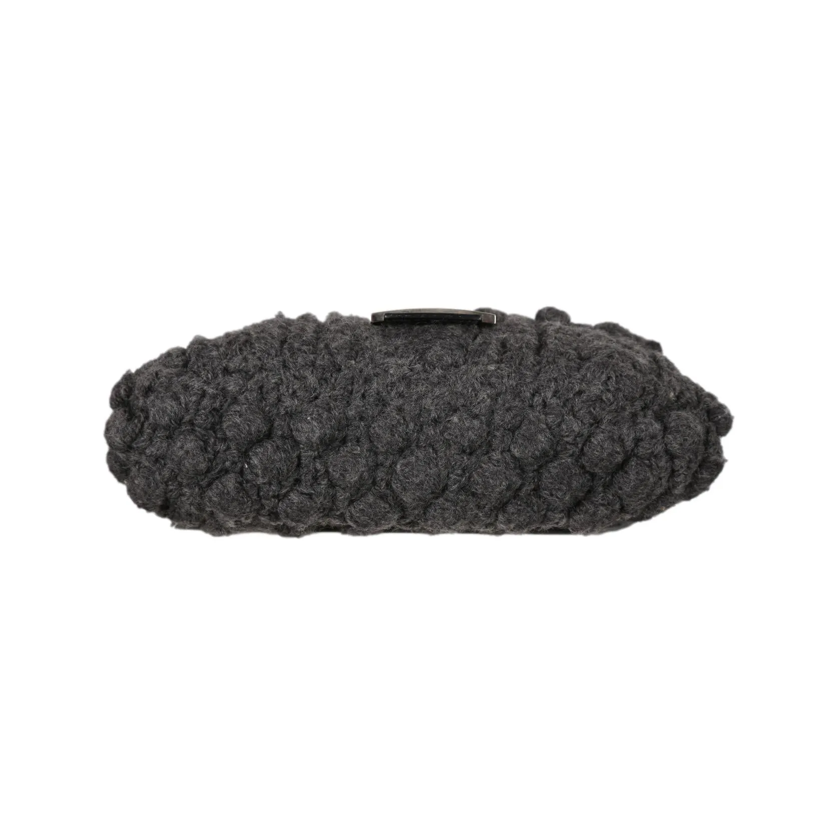 Fendi Grey Crochet Baguette