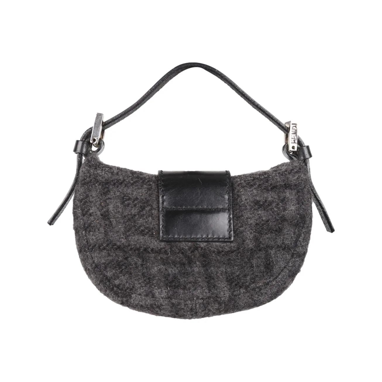 Fendi Grey Wool Croissant