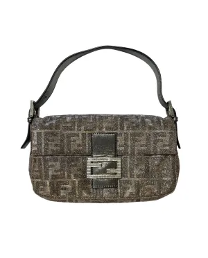 Fendi Iridescent Rhinestone Baguette
