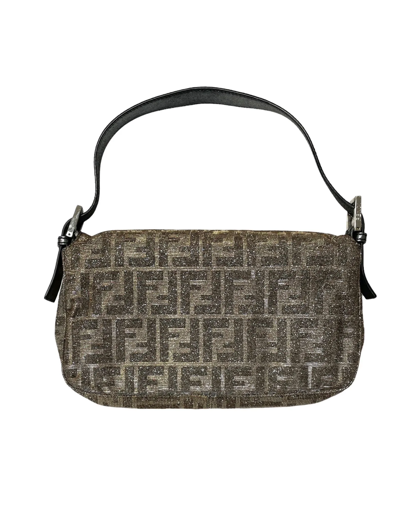 Fendi Iridescent Rhinestone Baguette