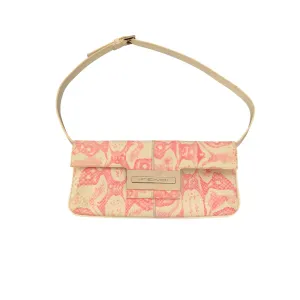 Fendi Pink Snakeskin Shoulder Bag
