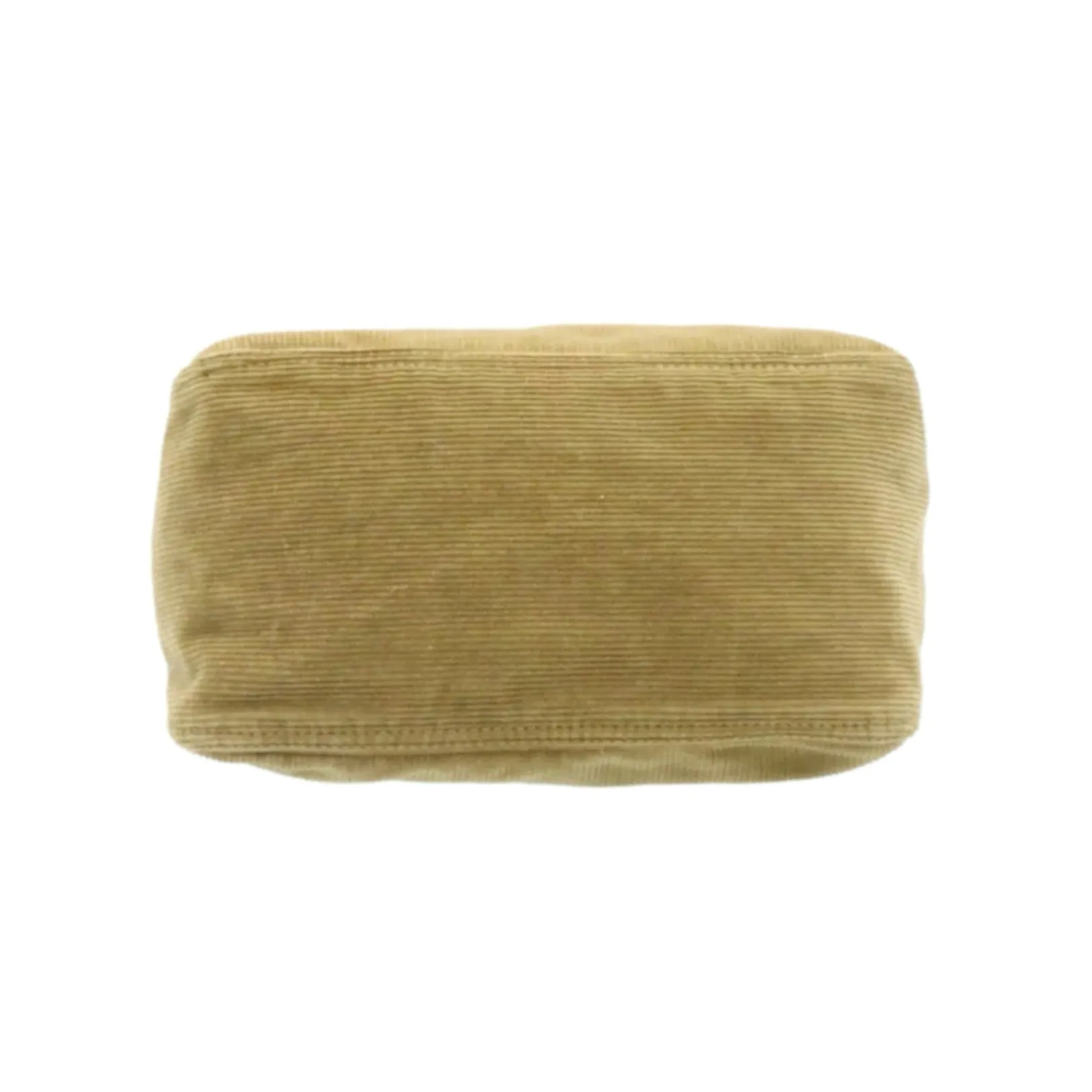 Fendi Tan Corduroy Shoulder Bag