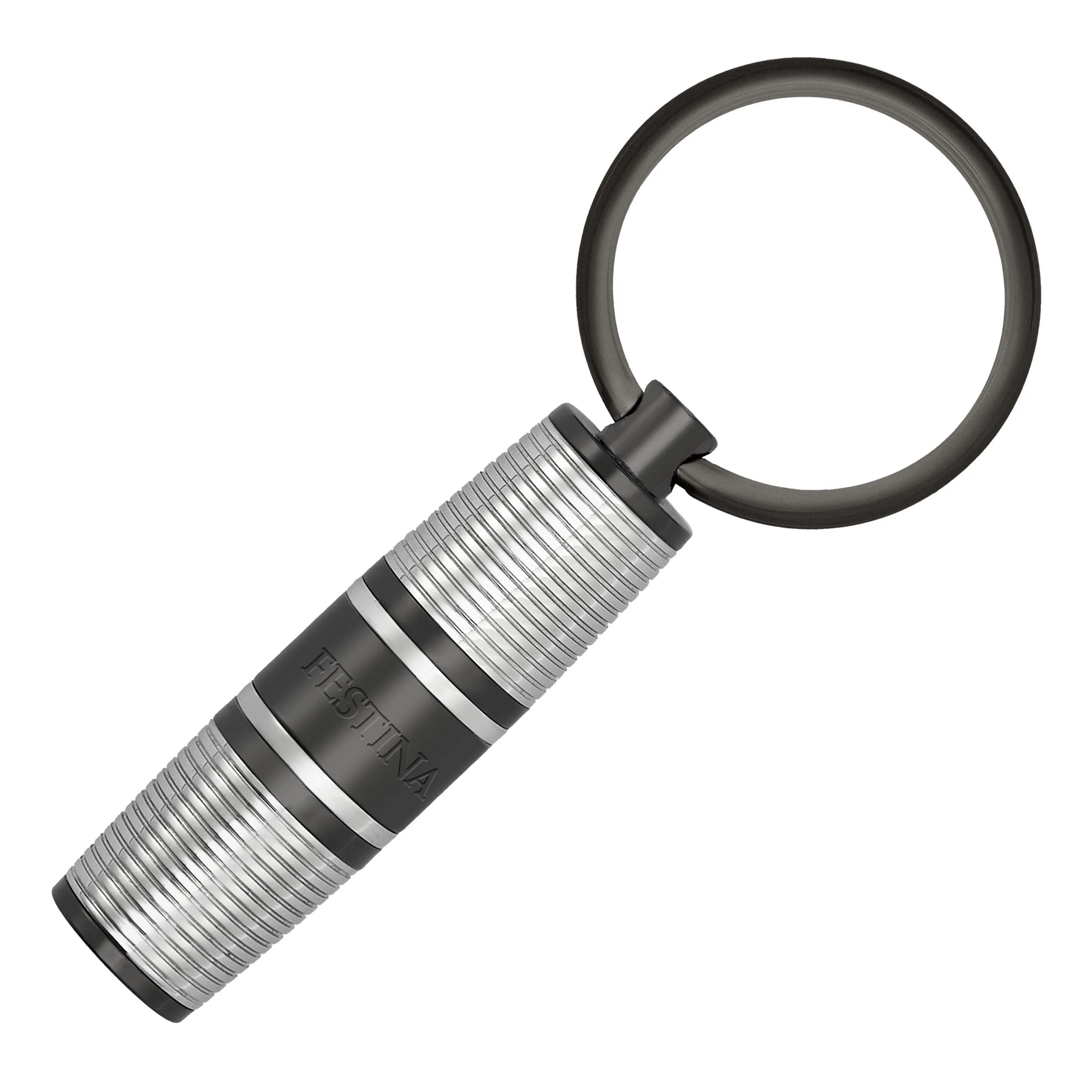 FESTINA FAK470B - Key ring Bold Stripe Chrome & Gun
