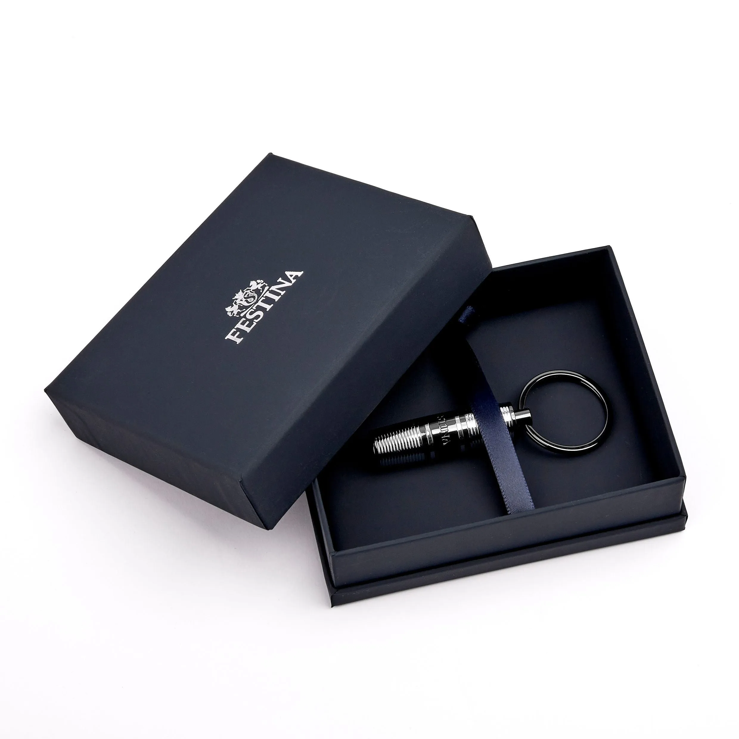 FESTINA FAK470B - Key ring Bold Stripe Chrome & Gun