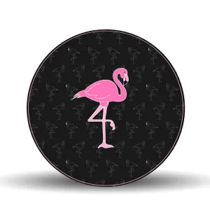 Flamingo <br>Glass Table Spinner 17.75"