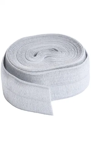 Fold-over Elastic Pewter