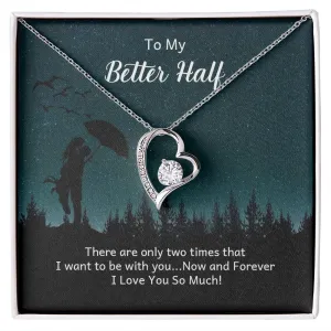 Forever Love Necklace, Custom Message Card
