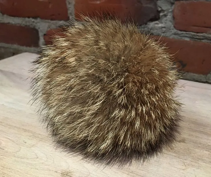 Fox-Fur Mega Pom Pom Bag Charm