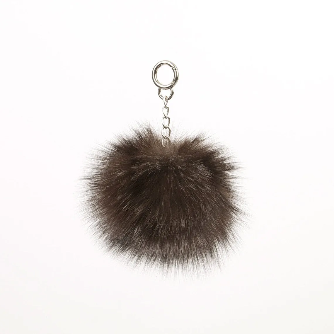 Fox-Fur Mega Pom Pom Bag Charm