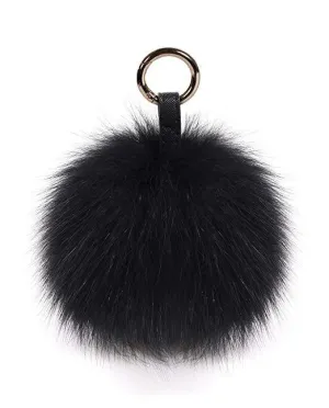 Fox-Fur Mega Pom Pom Bag Charm